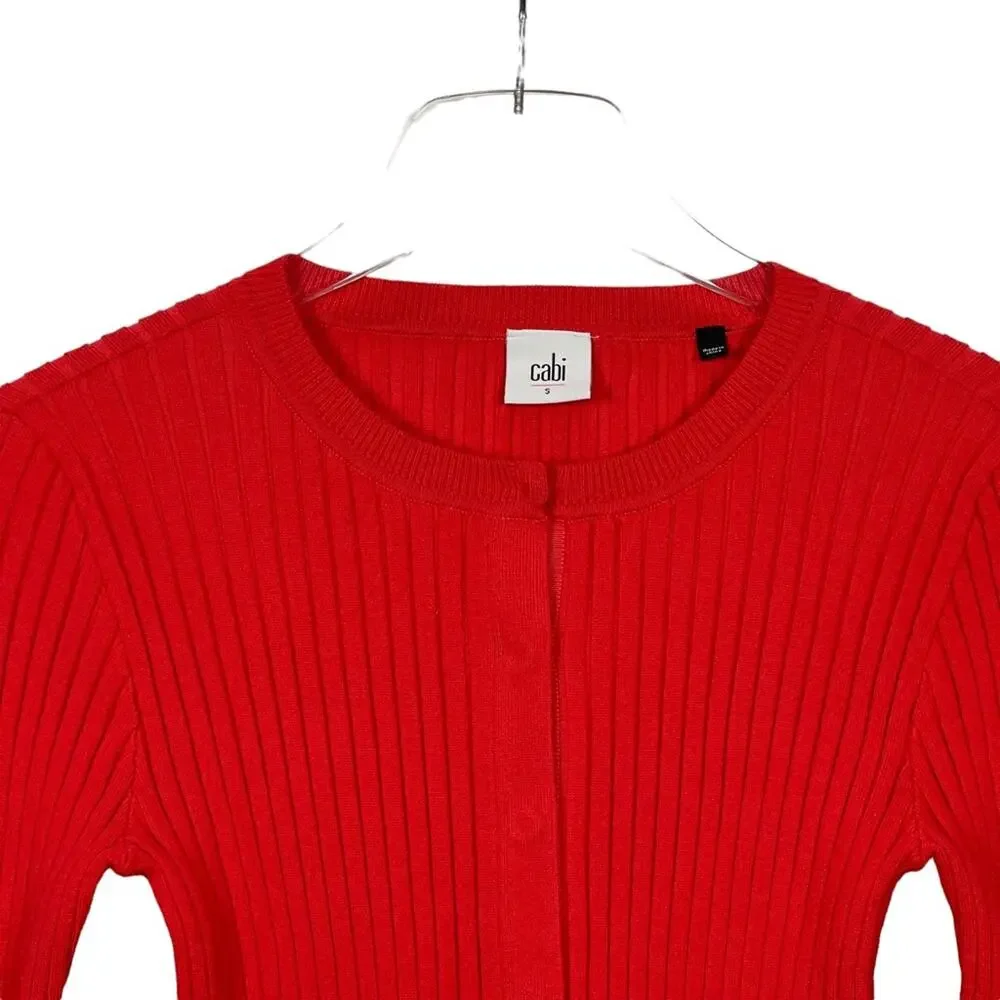 CAbi #5285 Trumpet Cardigan Red Size Small